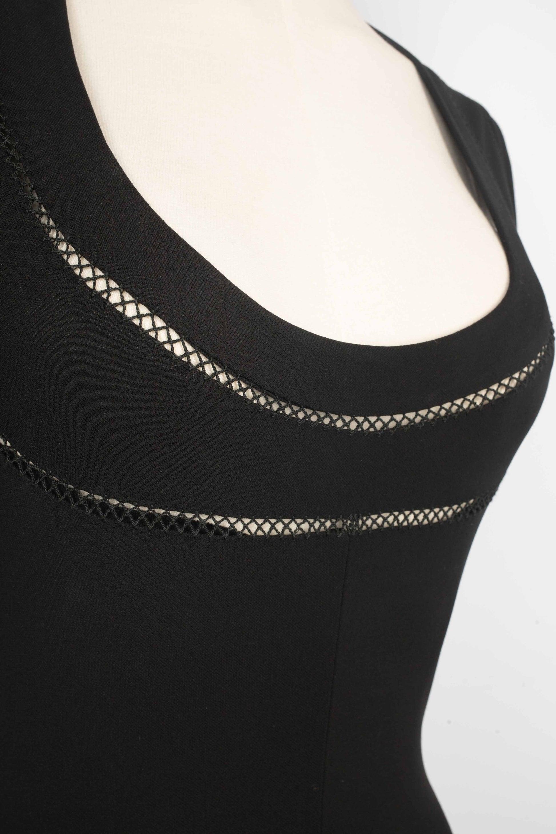 Vestido largo negro Plein Sud en venta 1