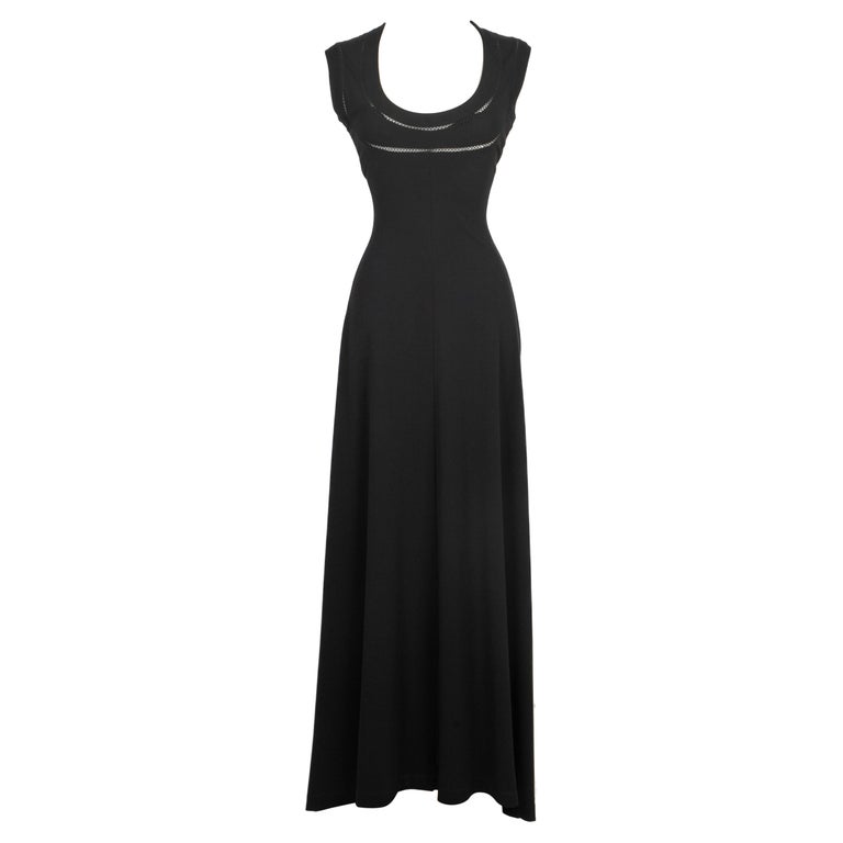 black sport dress BAMBOO BLACK V-NECK OVERLAY MAXI DRESS [FINAL SALE] – Luibelle main image 1