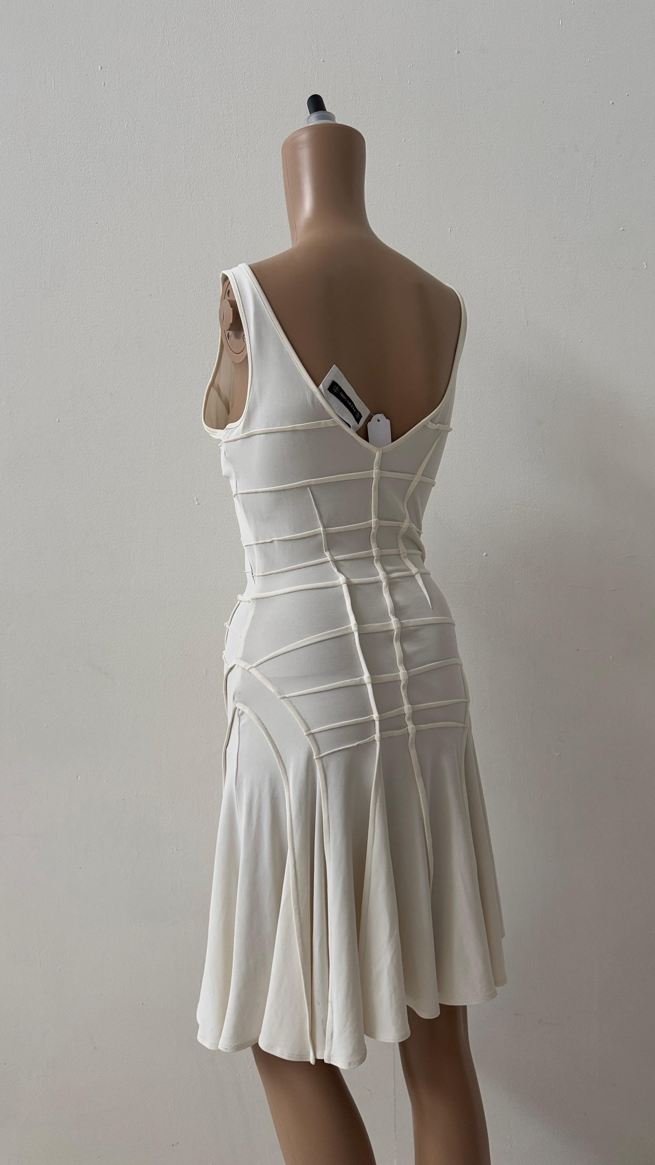 Plein Sud Midikleid mit skulpturaler Naht - SS 2004 im Angebot 2
