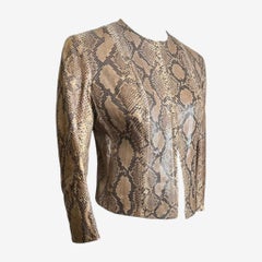 Plein Sud S/S 2000 Python Leather Jacket