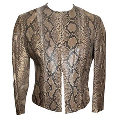 Plein Sud S/S 2000 Python Leather Jacket