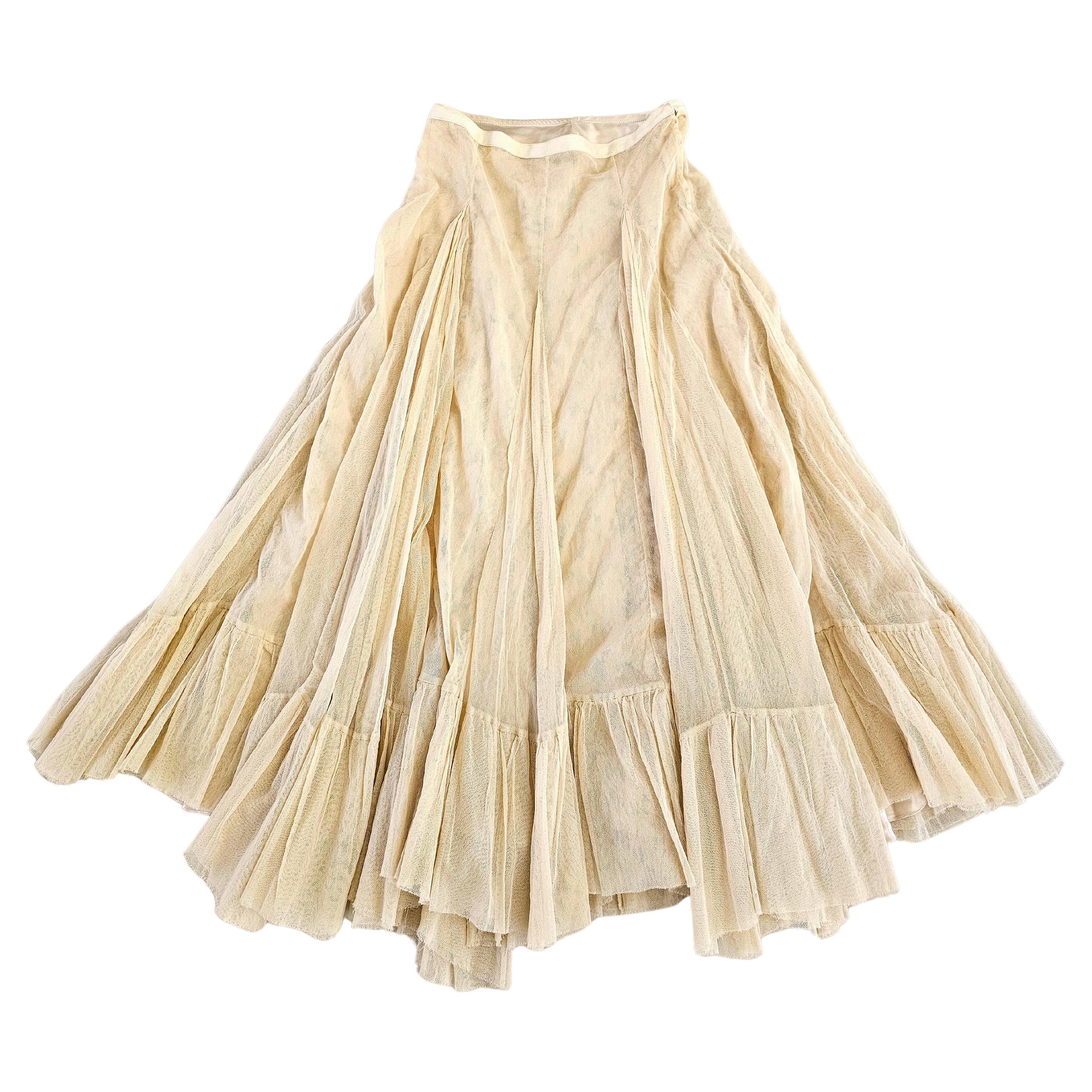 Plein Sud Vintage Tulle Maxi Skirt 1990 Collector