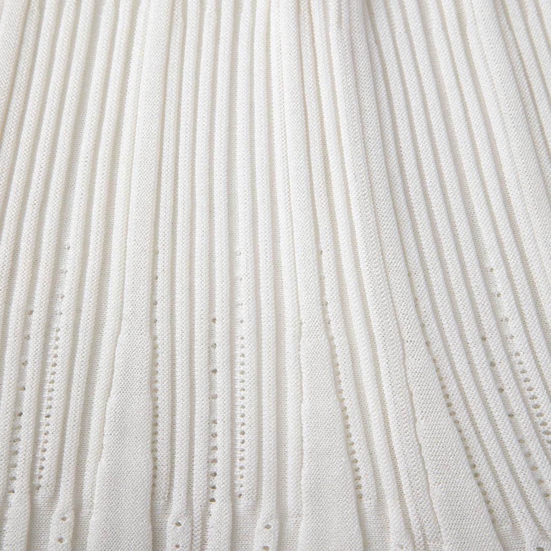 Plein Sud Weißes geripptes Bodycon Kleid ausgestellt Größe L im Zustand „Hervorragend“ im Angebot in London, GB