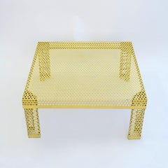 'Pleinair' Low Table in Perforated Metal by Ammannati & Vitelli for Brunati