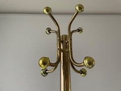 Porte-manteau sur pied en plexiglas avec base en marbre, années 1960, Allemagne