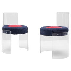 Plexiglas Chairs by Cesare Casati, Emanuele Ponzio, 1968