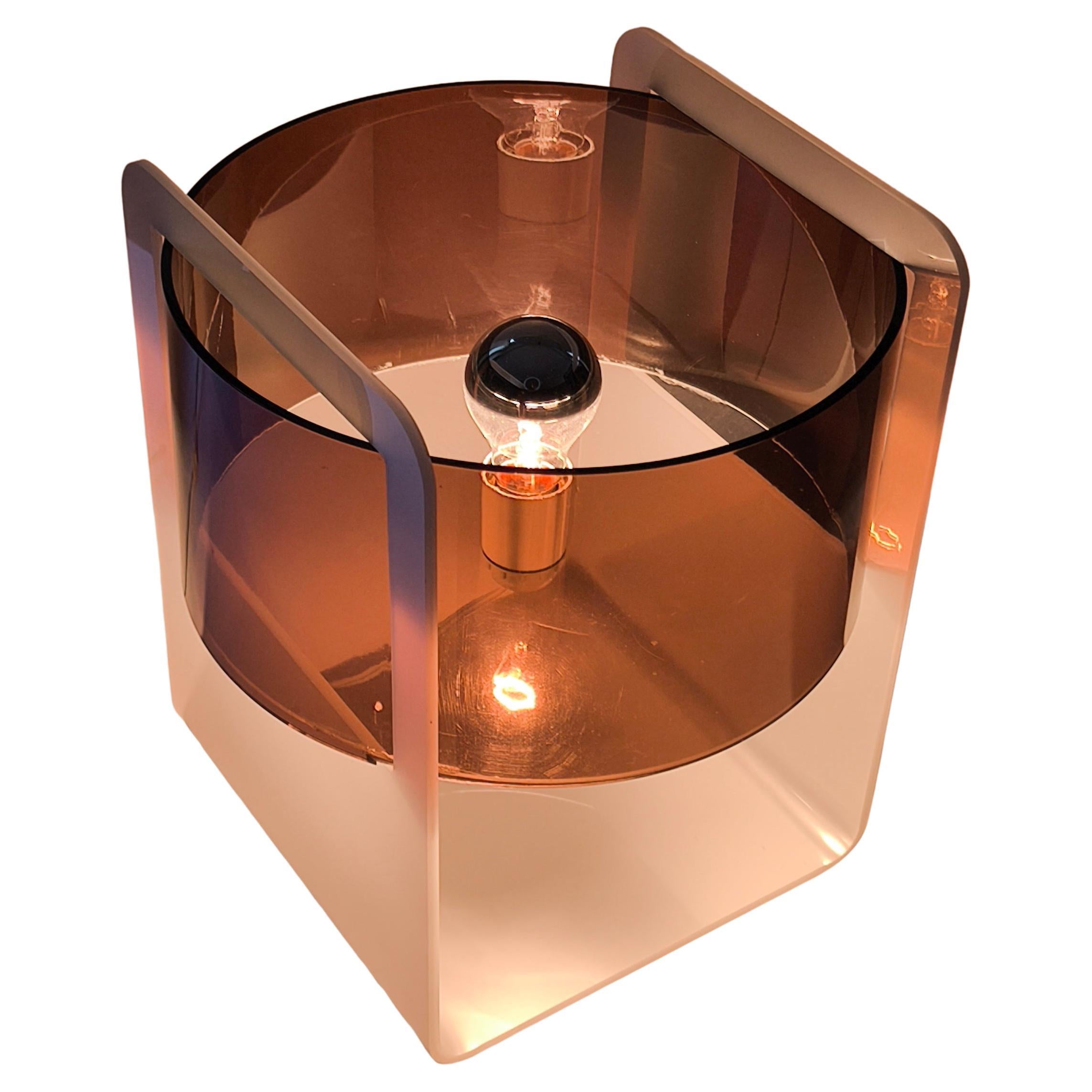 Plexiglas lamp attributed to Christophe Gevers, 1970s - 70s - Belgium For Sale