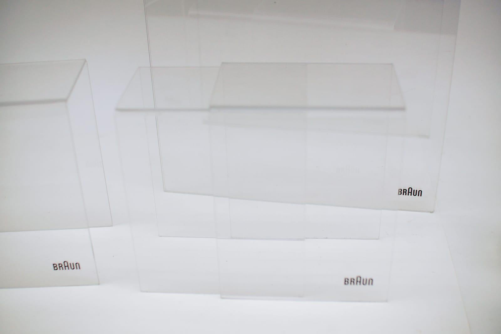 Plexiglas Stands from Braun Electric by Dieter Rams, 1960s Germany For Sale 4
