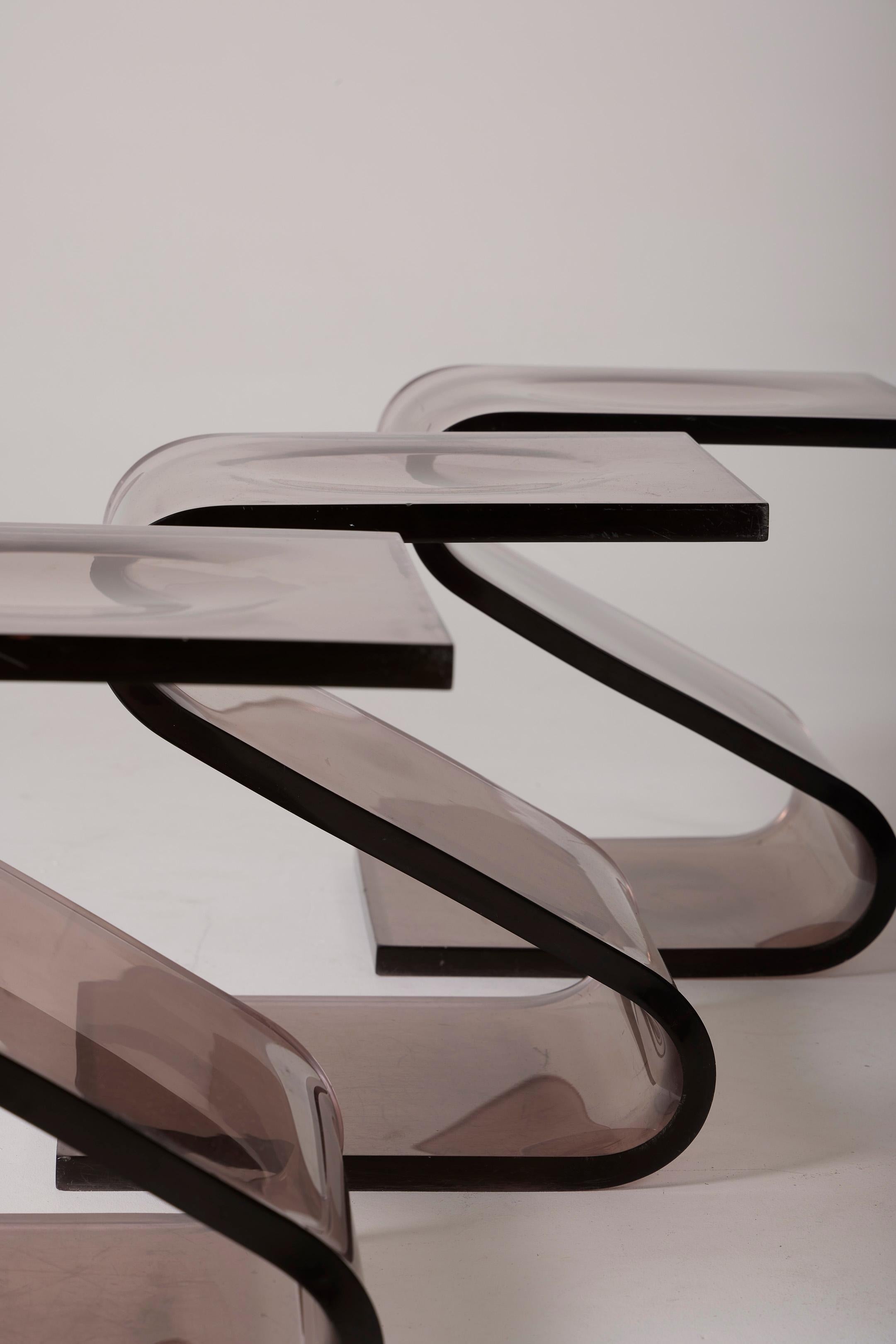 Plexiglas-Hocker von François Arnal 10