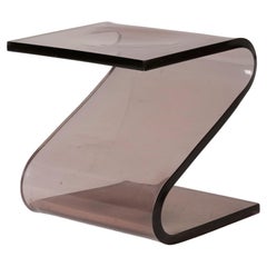 Vintage  Plexiglas stool by François Arnal
