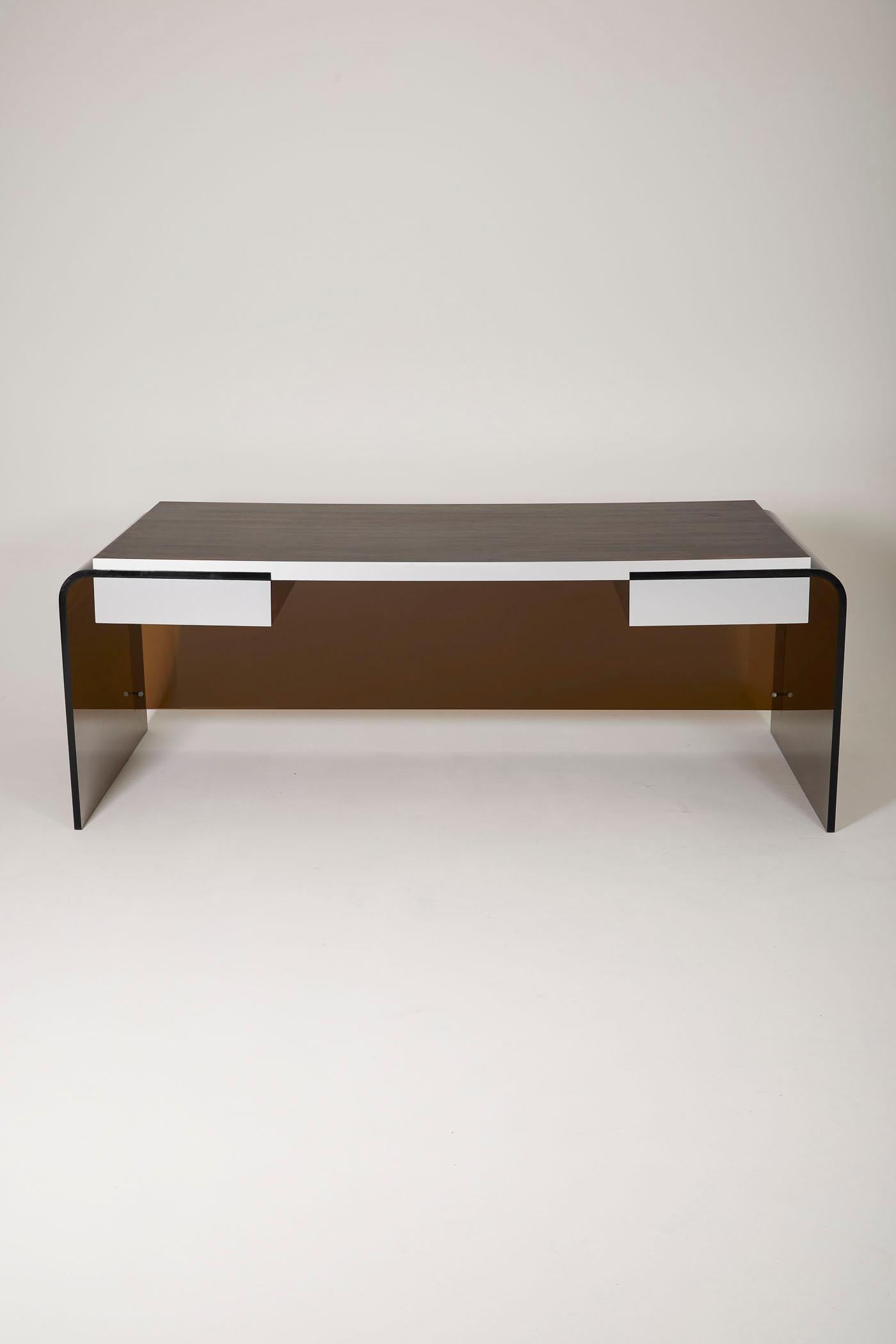 bureau plexiglas