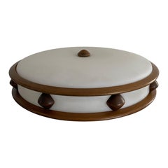 Plexiglass and Teak Pendant Lamp by Temde, 1960s, Germany