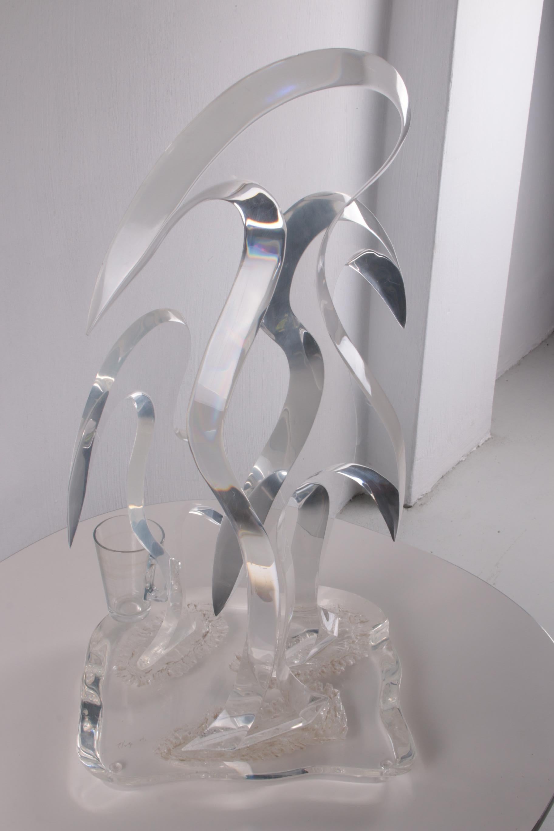 Plexiglass Birds Hivo from Teal 20th Century For Sale 1