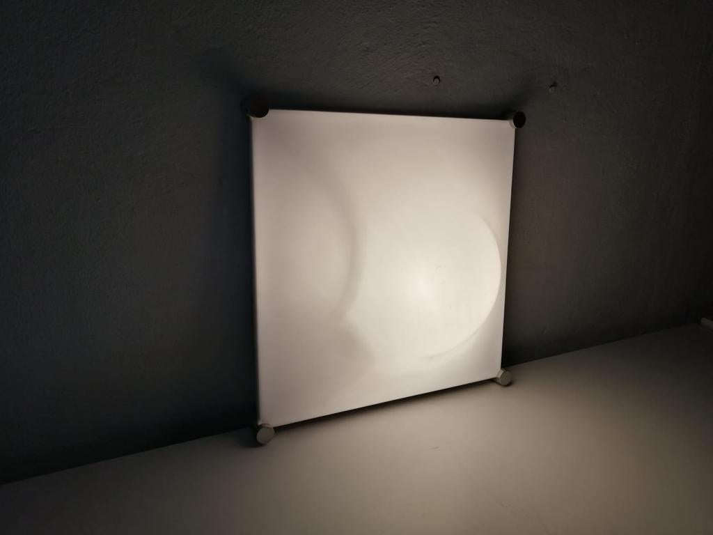 Lámpara de techo grande con diseño de burbuja de plexiglás de Elio Martinelli, años 60, Italia en venta 7