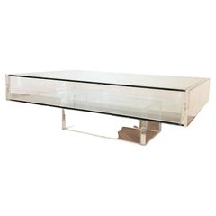 Table basse en plexiglas Original 1970 -Design-