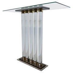 Plexiglass Console in the style of Roméo Rega, Italy, 1980s