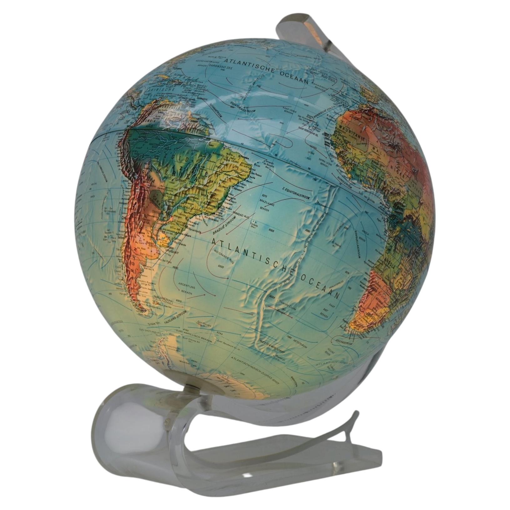 Plexiglass Globe Lamp For Sale