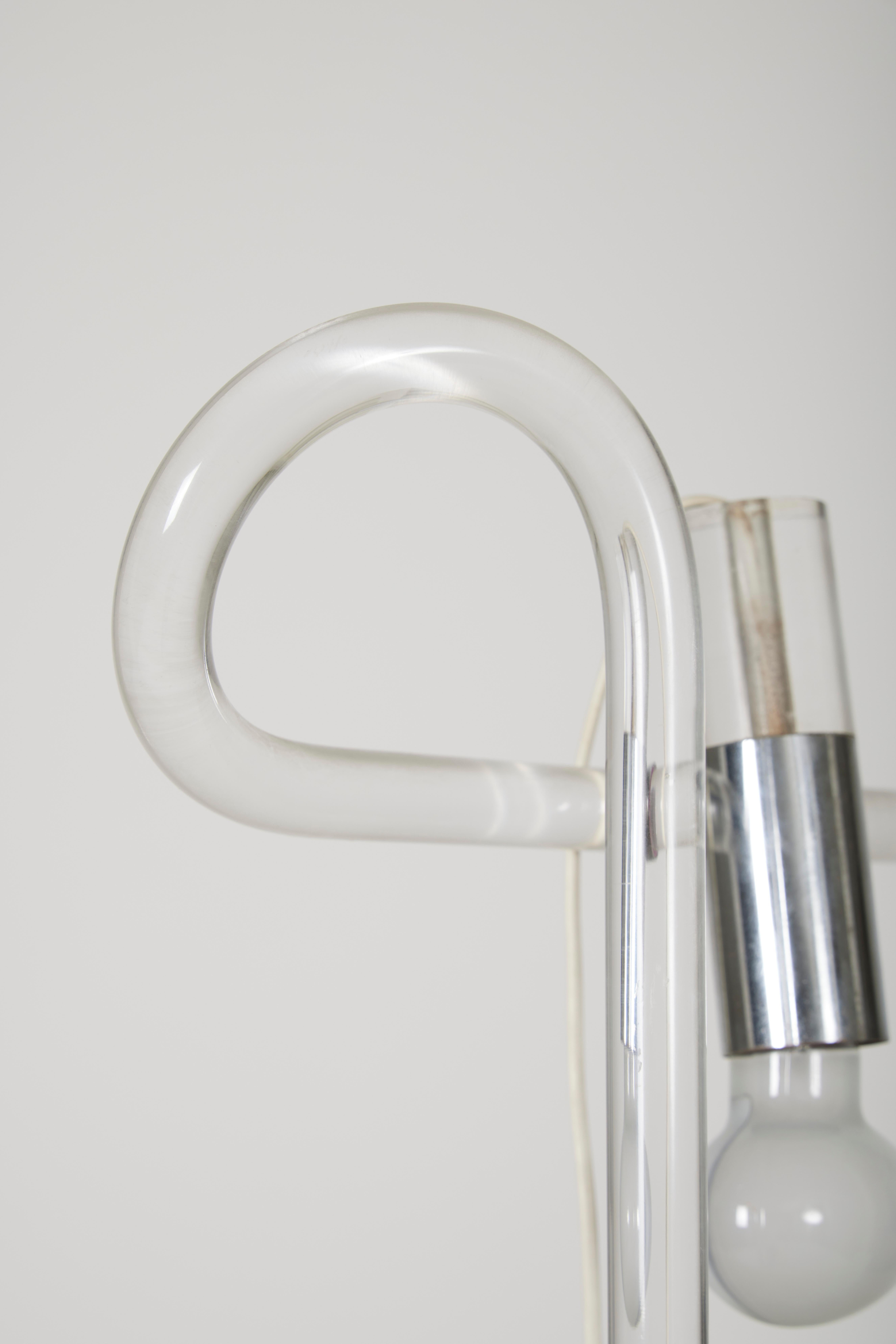 Plexiglass lamp by Peter Hamburger for Knoll 9
