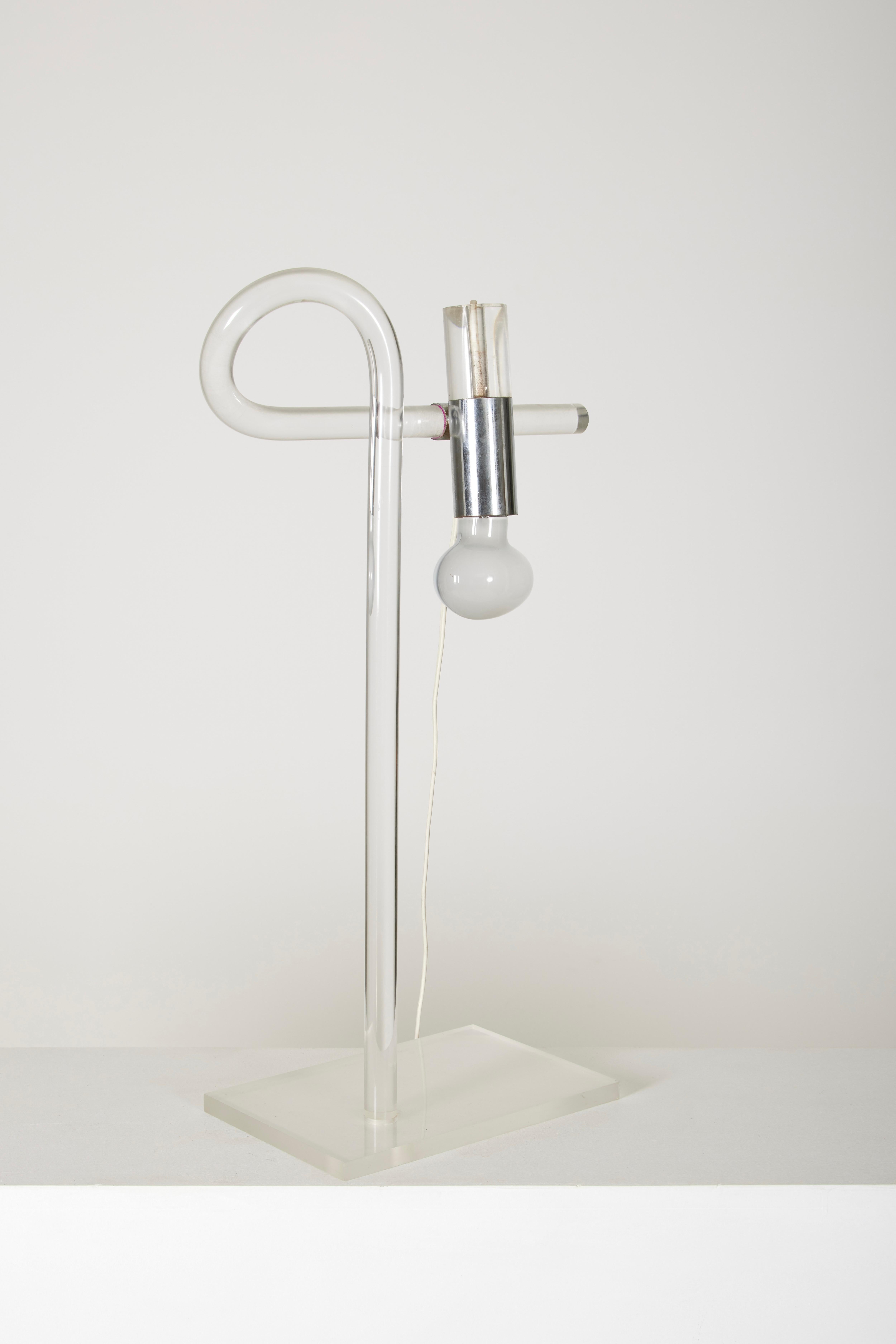 Plexiglass lamp by Peter Hamburger for Knoll 2