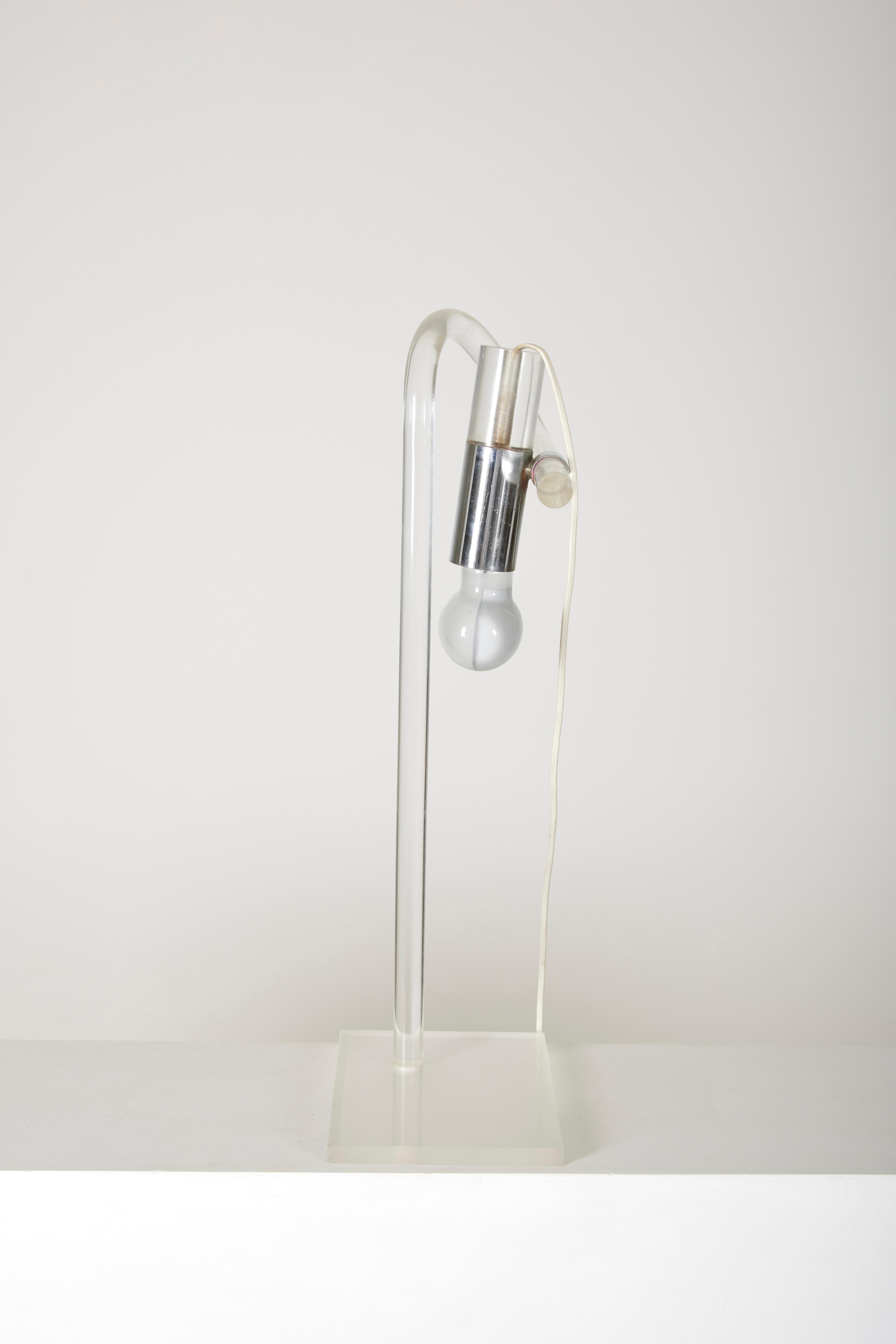 Plexiglass lamp by Peter Hamburger for Knoll 4