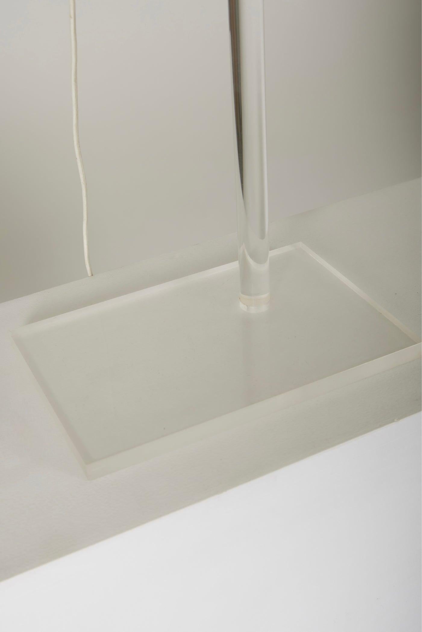 Plexiglass lamp Peter Hamburger , 1970s For Sale 8