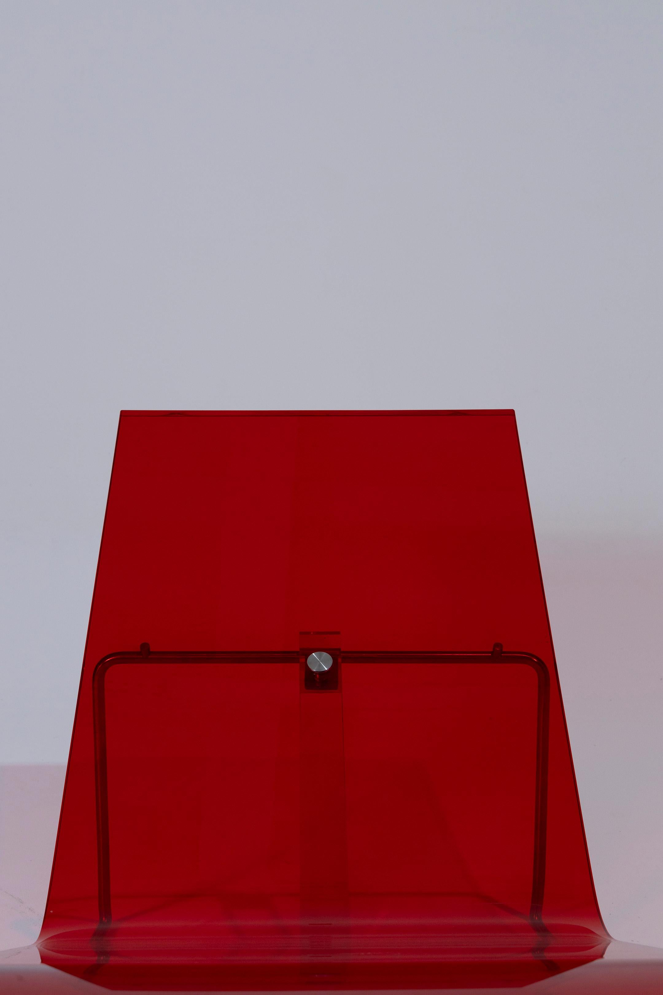Sedia da salotto in plexiglass Jean-Marie Massaud, anni '90 in vendita 10
