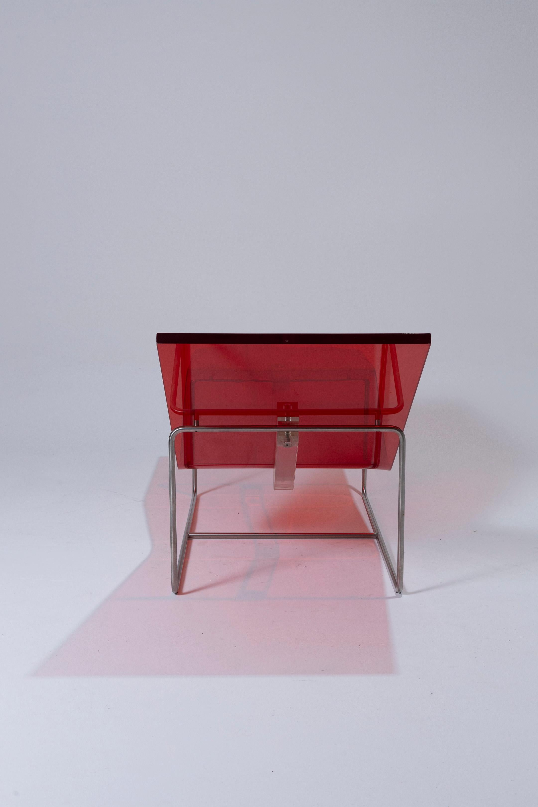 Sedia da salotto in plexiglass Jean-Marie Massaud, anni '90 in vendita 1