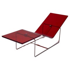Silla de salón de plexiglás Jean-Marie Massaud, década de 1990