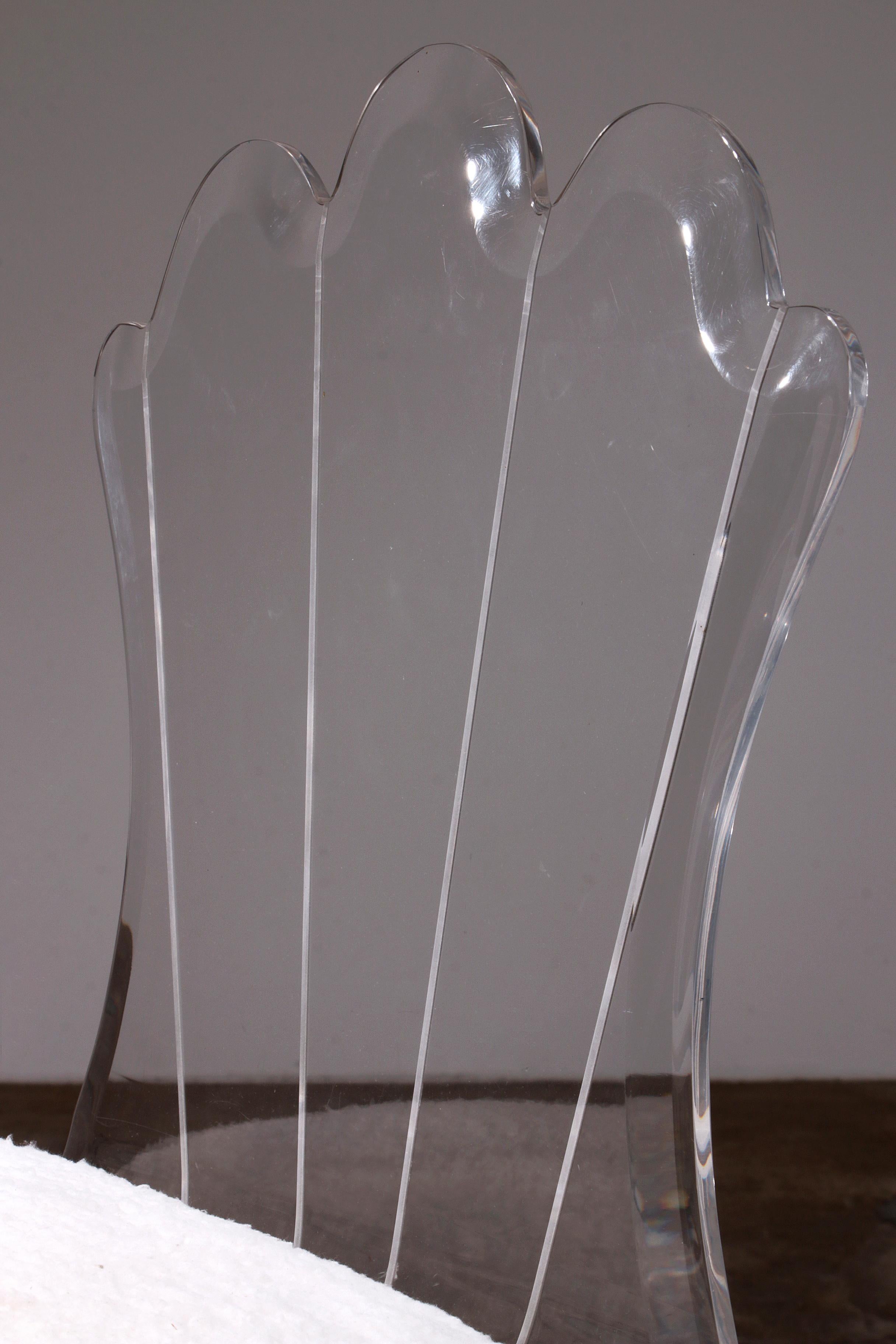 Sgabelli da bar in plexiglass e sedie da bar girevoli cromate, Produttori di I. Hill in vendita 6