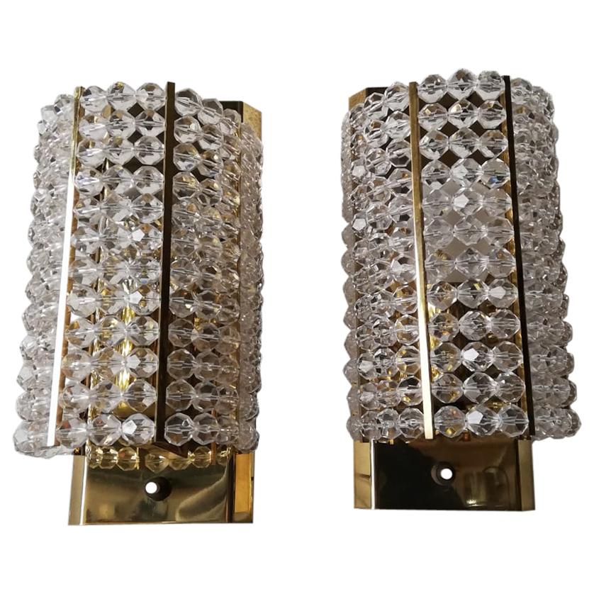 Plexiglass Pair of Sconces by Emil Stejnar for Rupert Nikoll, 1960s, Austria