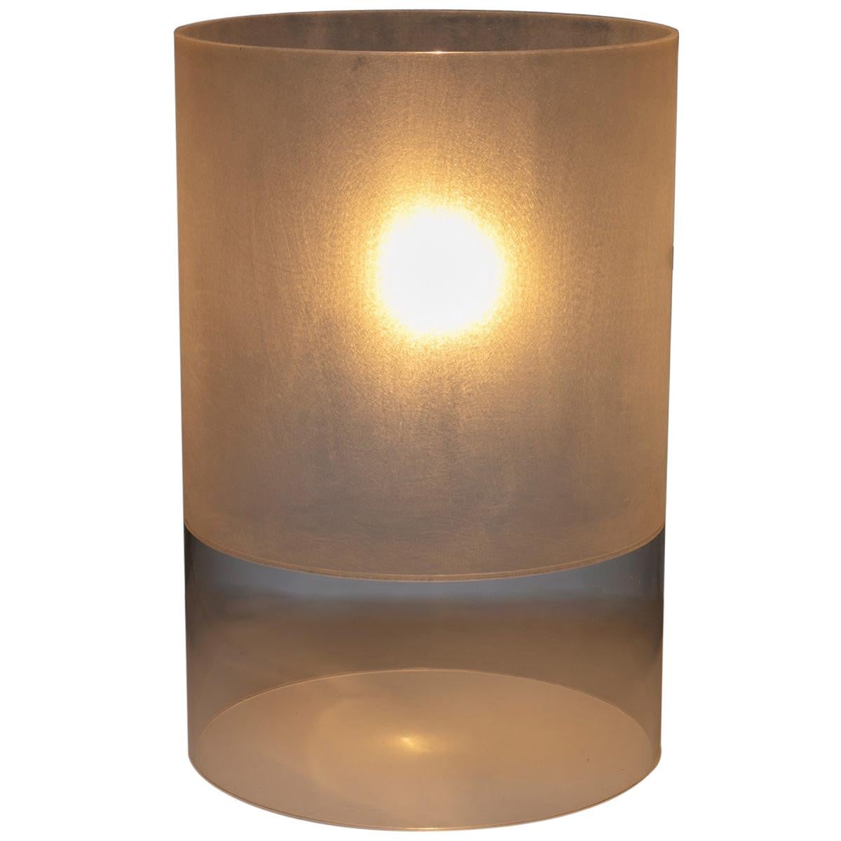 Prototipo di lampada da tavolo "Fatua" in plexiglass di Guido Rosati per Fontana Arte, anni '70