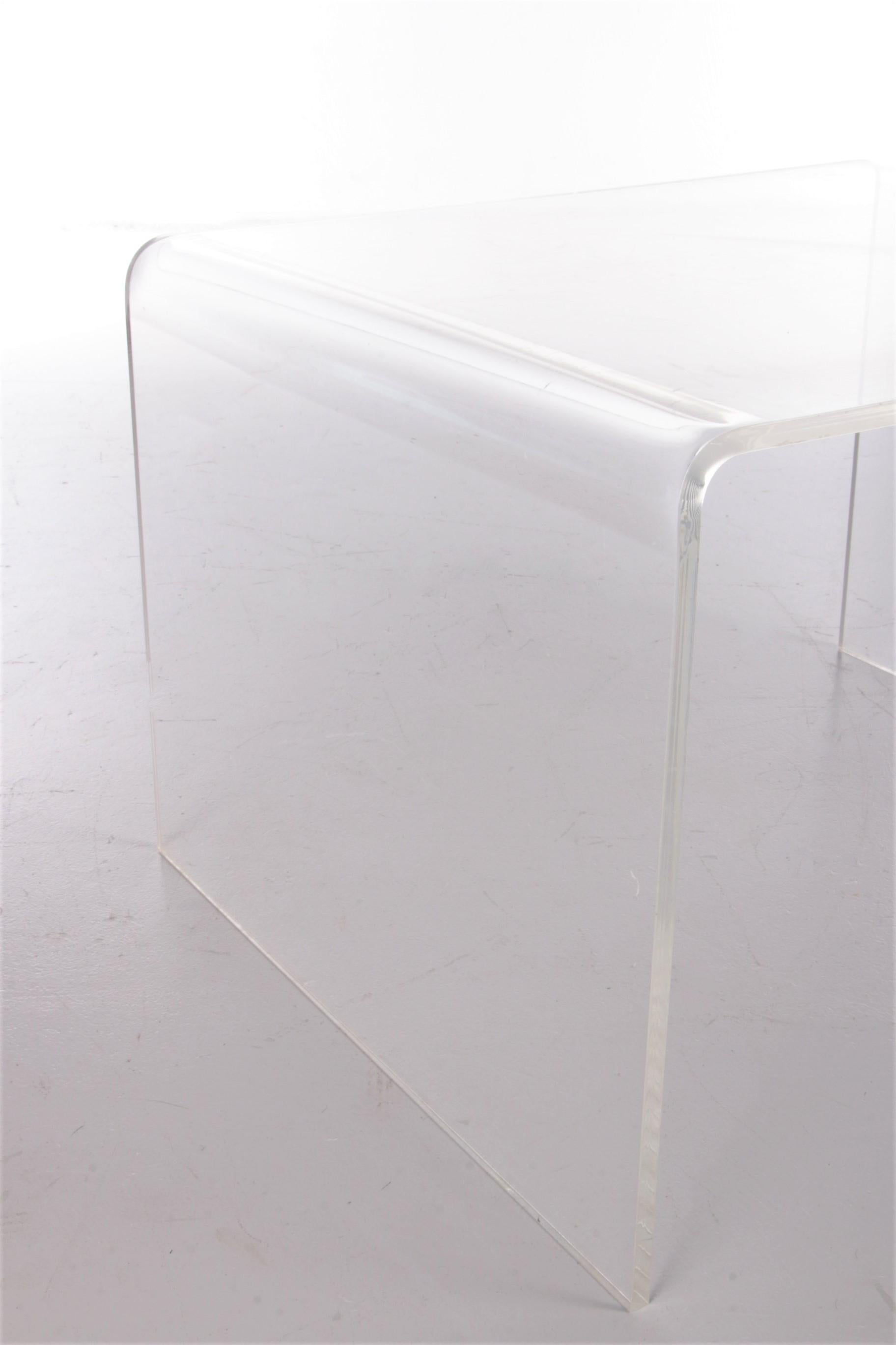 Late 20th Century Plexiglass Side Table or Plant Table Suits Many Living Styles, 1970s