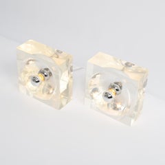 Plexiglass Table Lamp by Michel Dumas