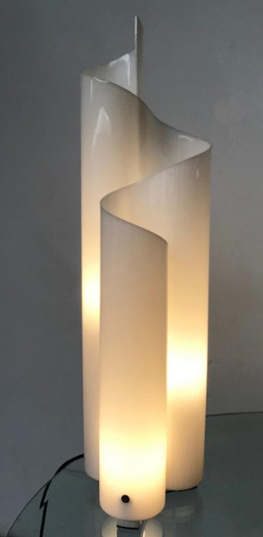 Mid-Century Modern Plexiglass Table Lamp