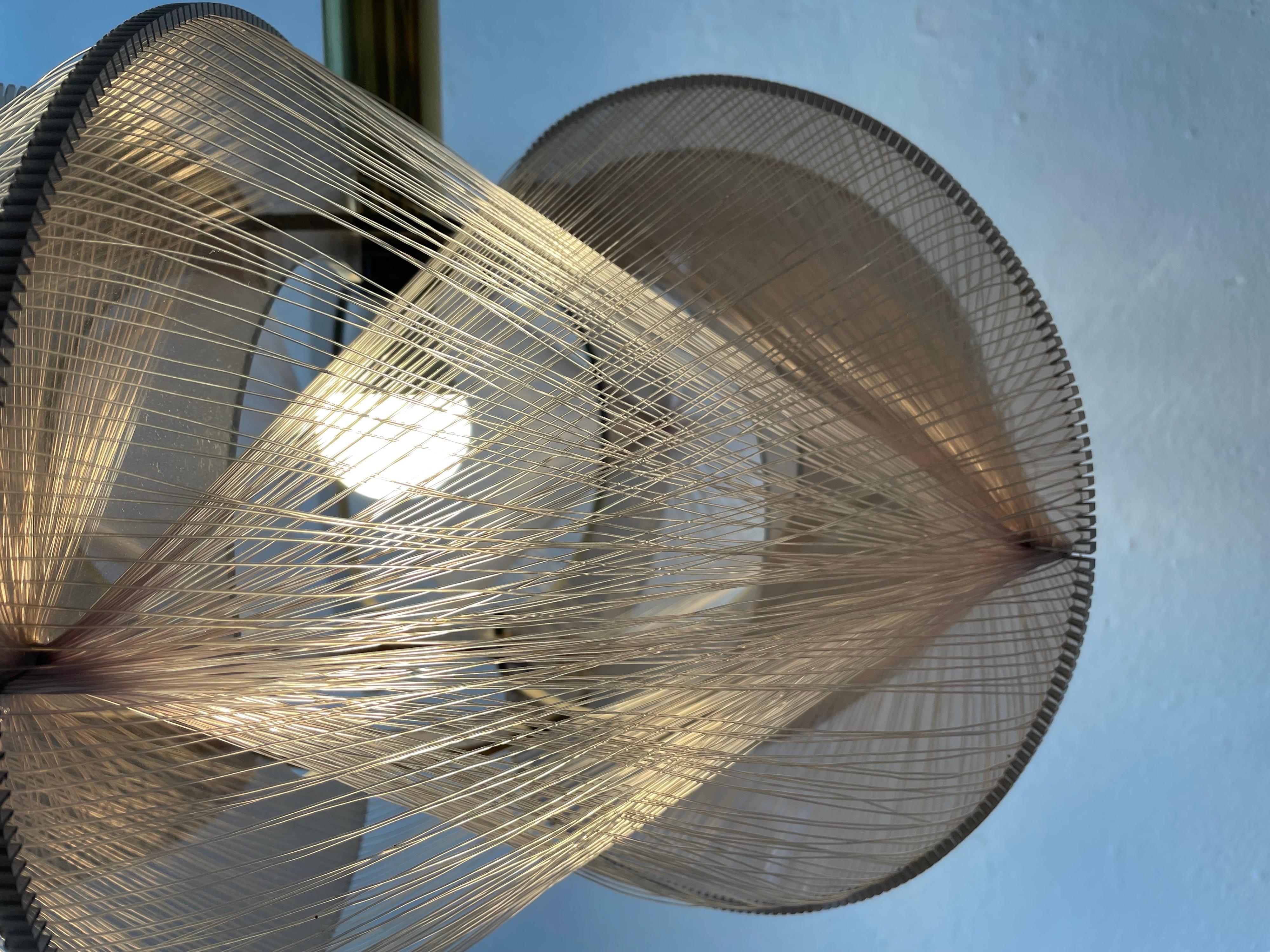 Plexiglass & Wired Pendant Lamp by Paul Secon for Sompex, 1970s, Germany 8