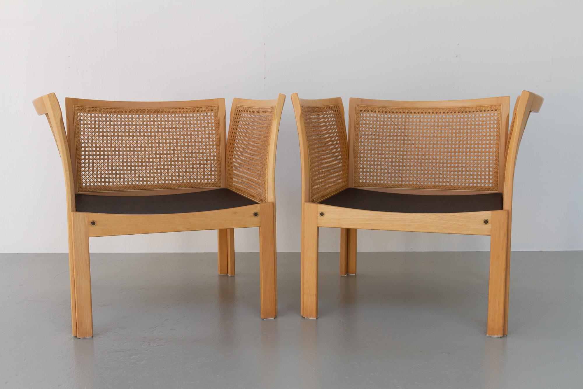 Plexus Easy Chairs by Illum Wikkelsø for CFC Silkeborg 1970s, Set of 2 For Sale 6