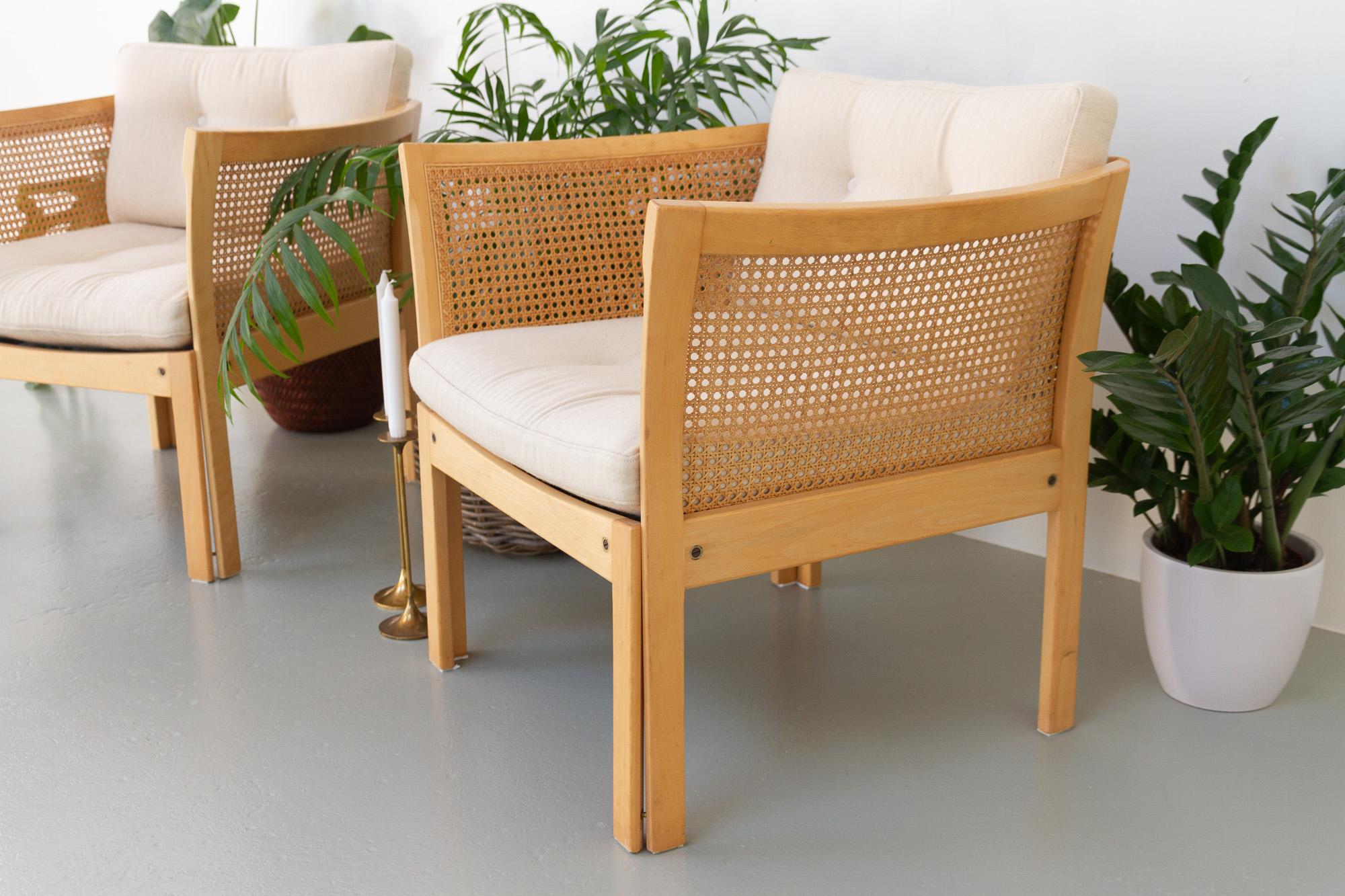 Plexus Easy Chairs by Illum Wikkelsø for CFC Silkeborg 1970s, Set of 2 For Sale 13