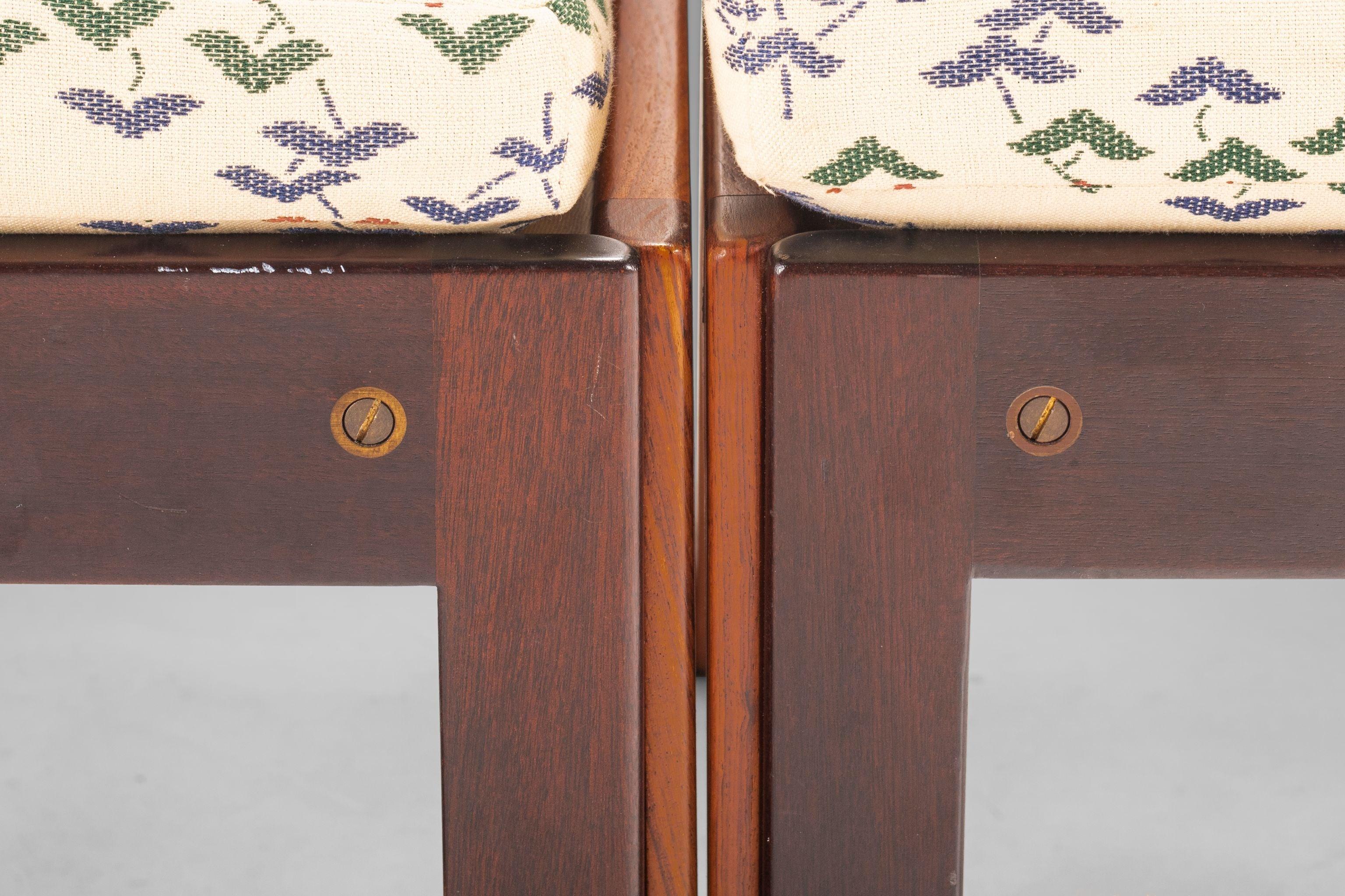 Soborg Rosewood & Cane Plexus Modular Two Seat Sofa / Chairs by Illum Wikkelsø en vente 3