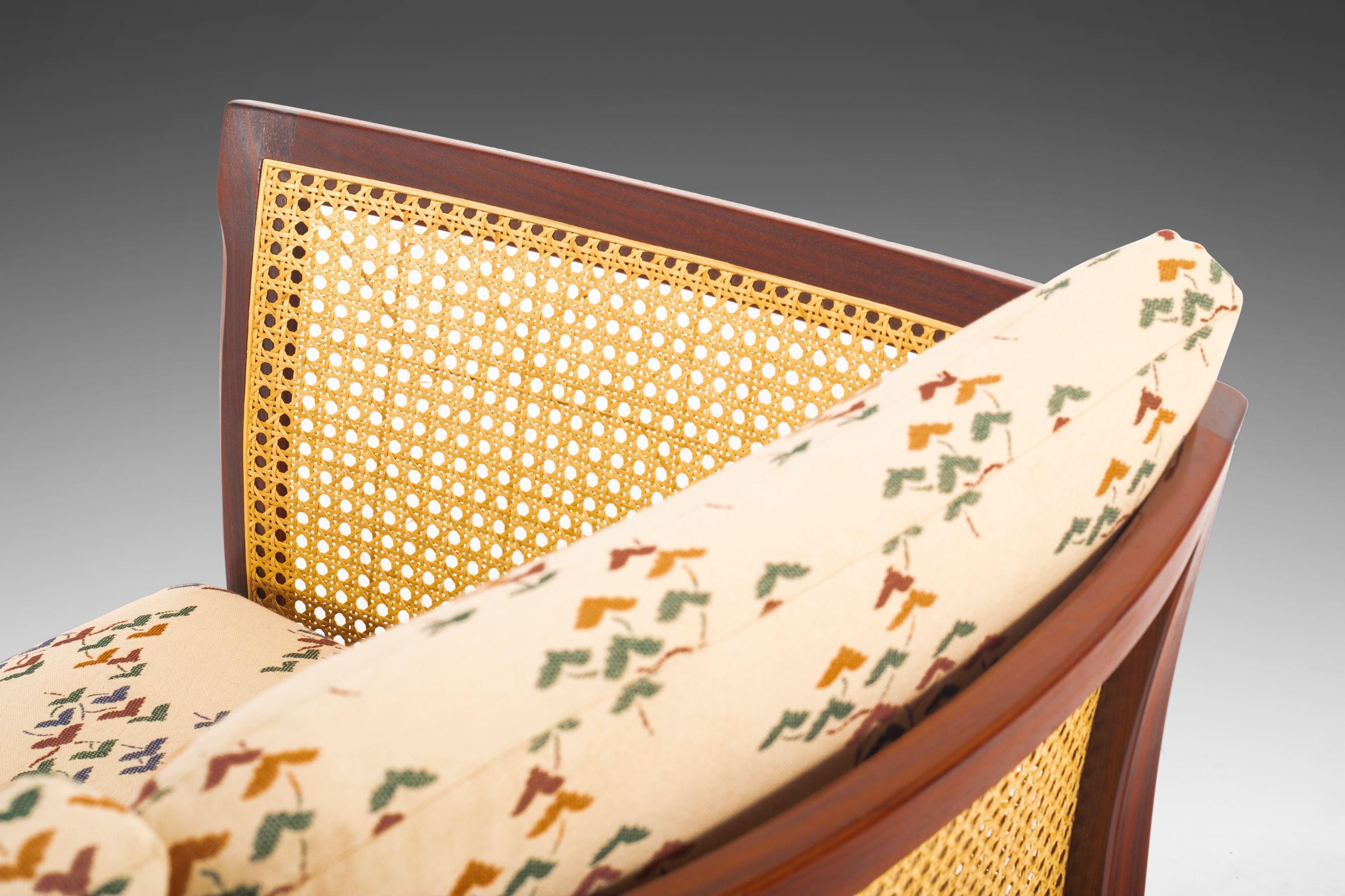Soborg Rosewood & Cane Plexus Modular Two Seat Sofa / Chairs by Illum Wikkelsø en vente 4