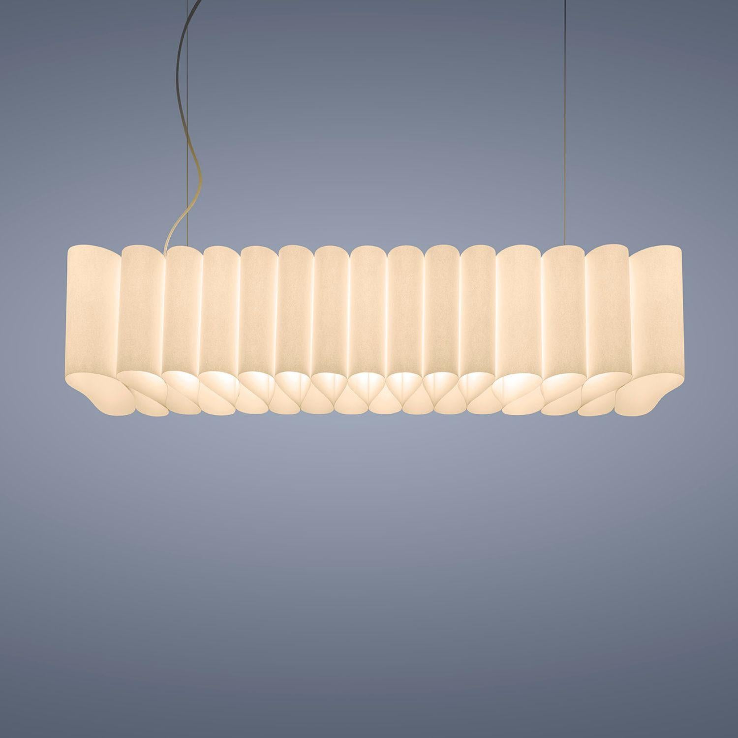 Lampada a sospensione in carta italiana 'Pli' per Foscarini in vendita 2