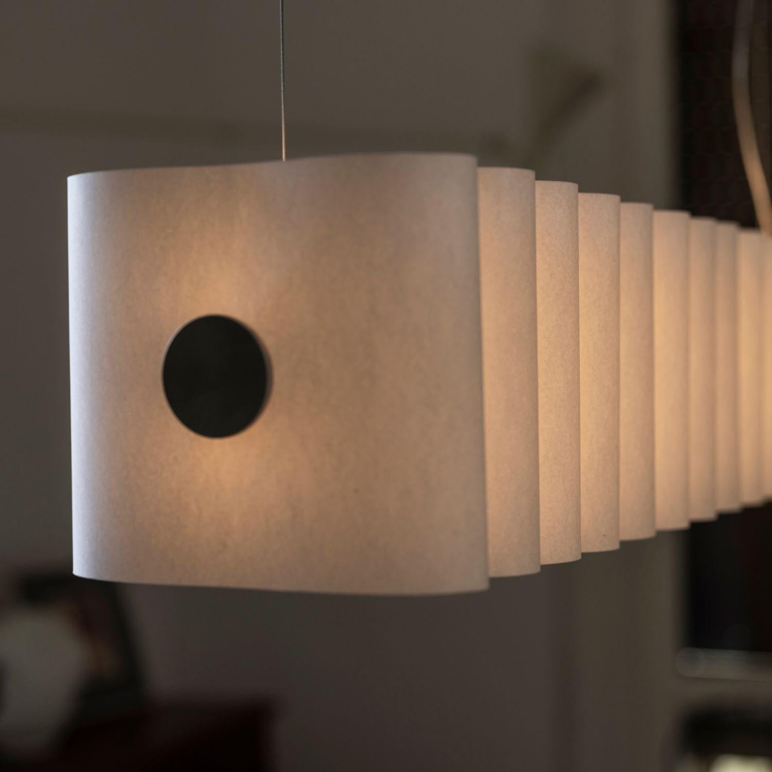 Lampada a sospensione in carta italiana 'Pli' per Foscarini in vendita 1