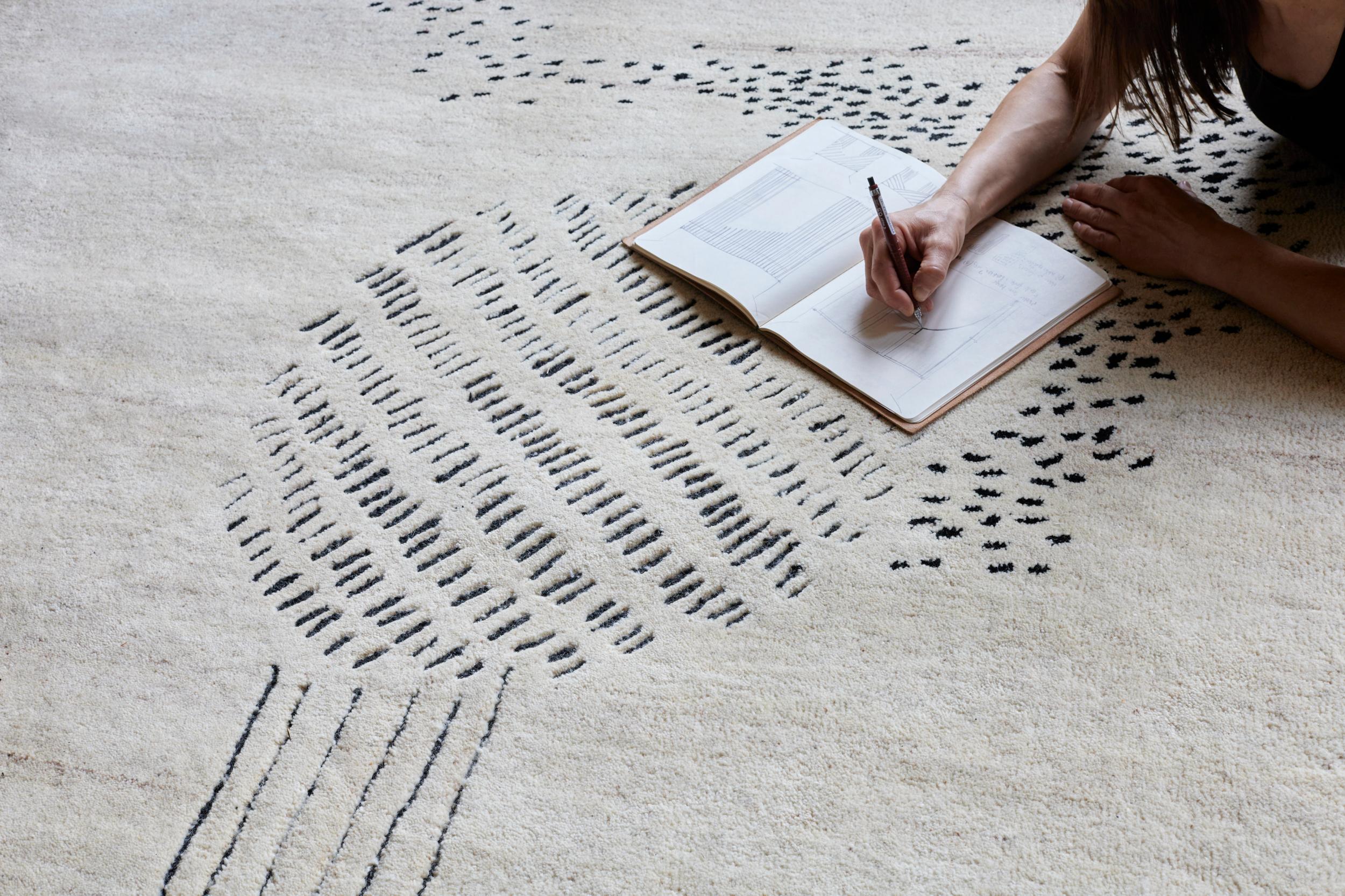 Post-Modern Pli Rug by Volver Studios For Sale