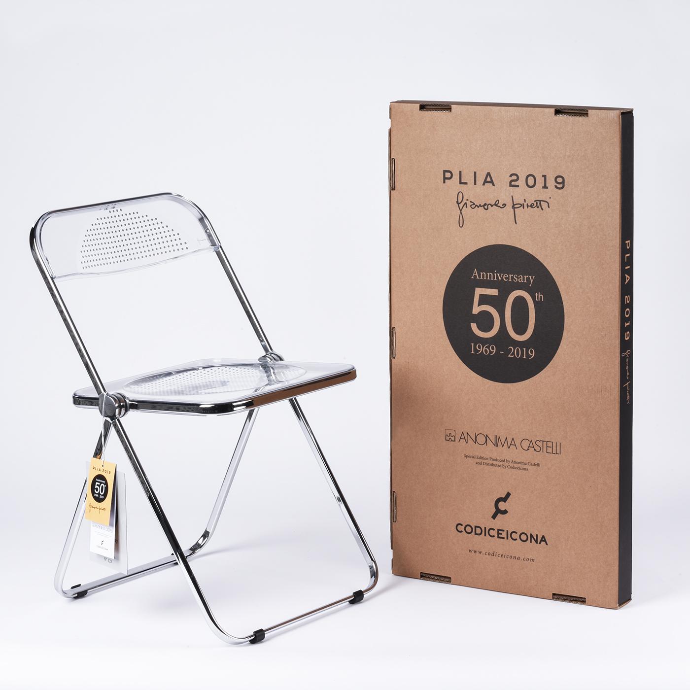 PLIA 50. Jahrestag klappbarer Stuhl von Giancarlo Piretti im Angebot 1