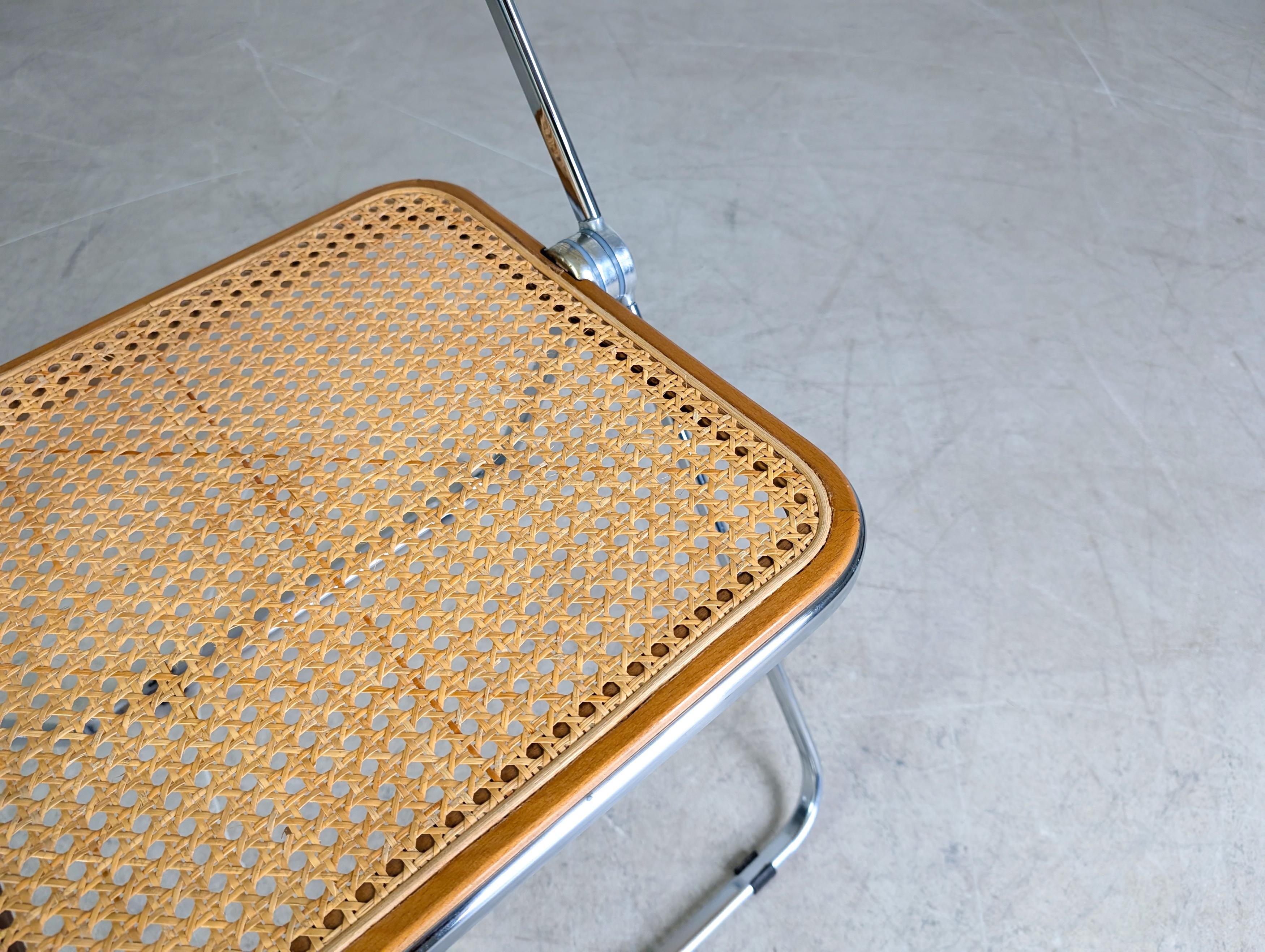 Plia Cane Klappstuhl Castelli Giancarlo Piretti Stuhl Wiener Geflecht For Sale 1