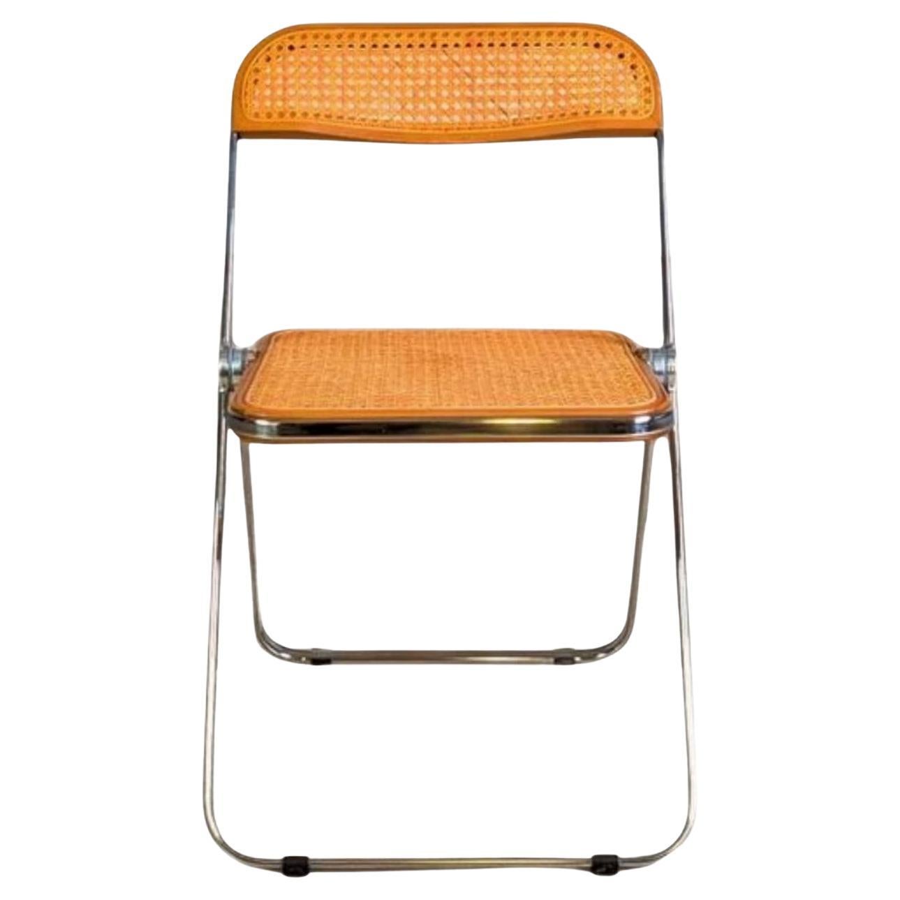 Plia Cane Klappstuhl Castelli Giancarlo Piretti Stuhl Wiener Geflecht For Sale