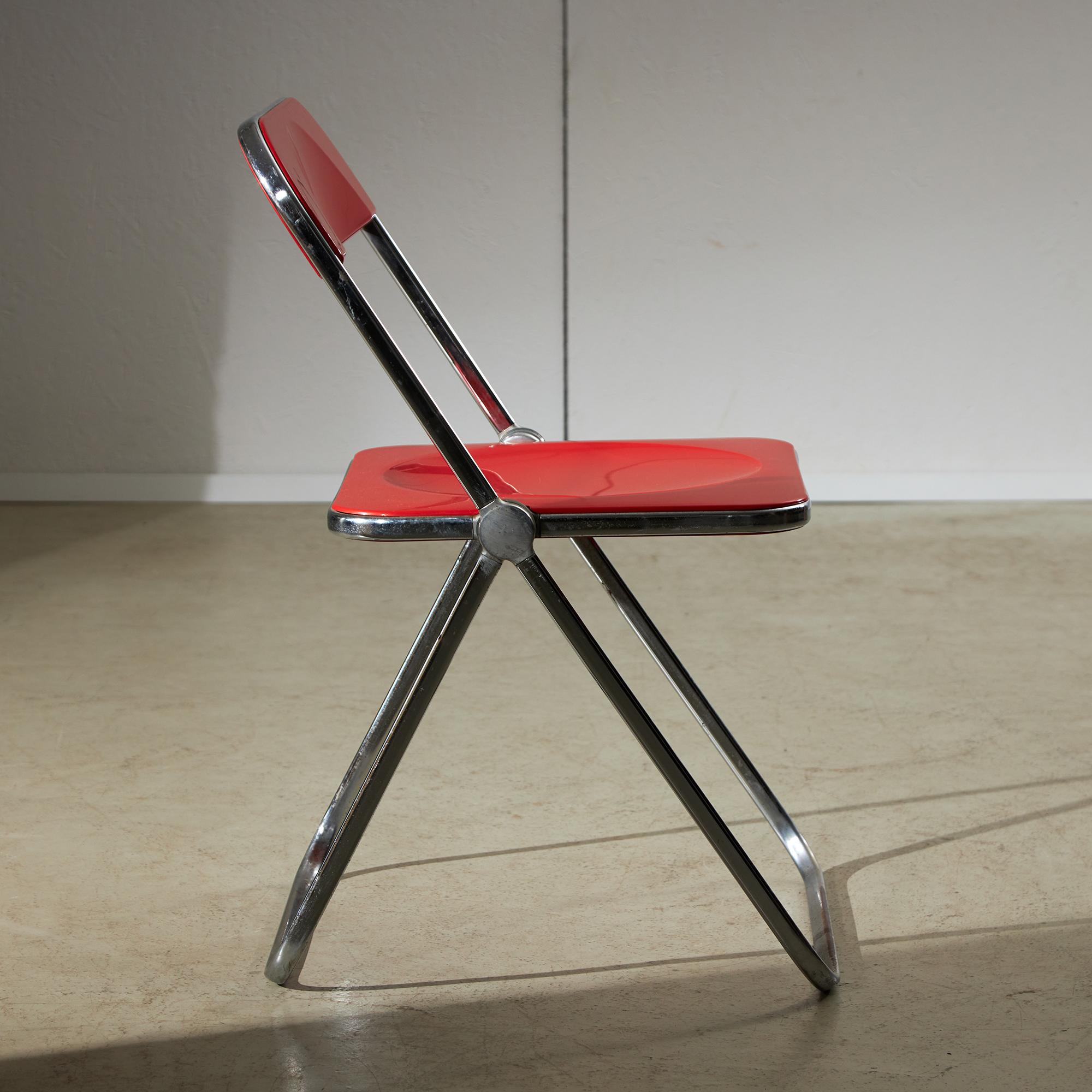 Plia-Stuhl von Giancarlo Piretti für Anonima Castelli, 1967 im Zustand „Gut“ im Angebot in Budapest, HU