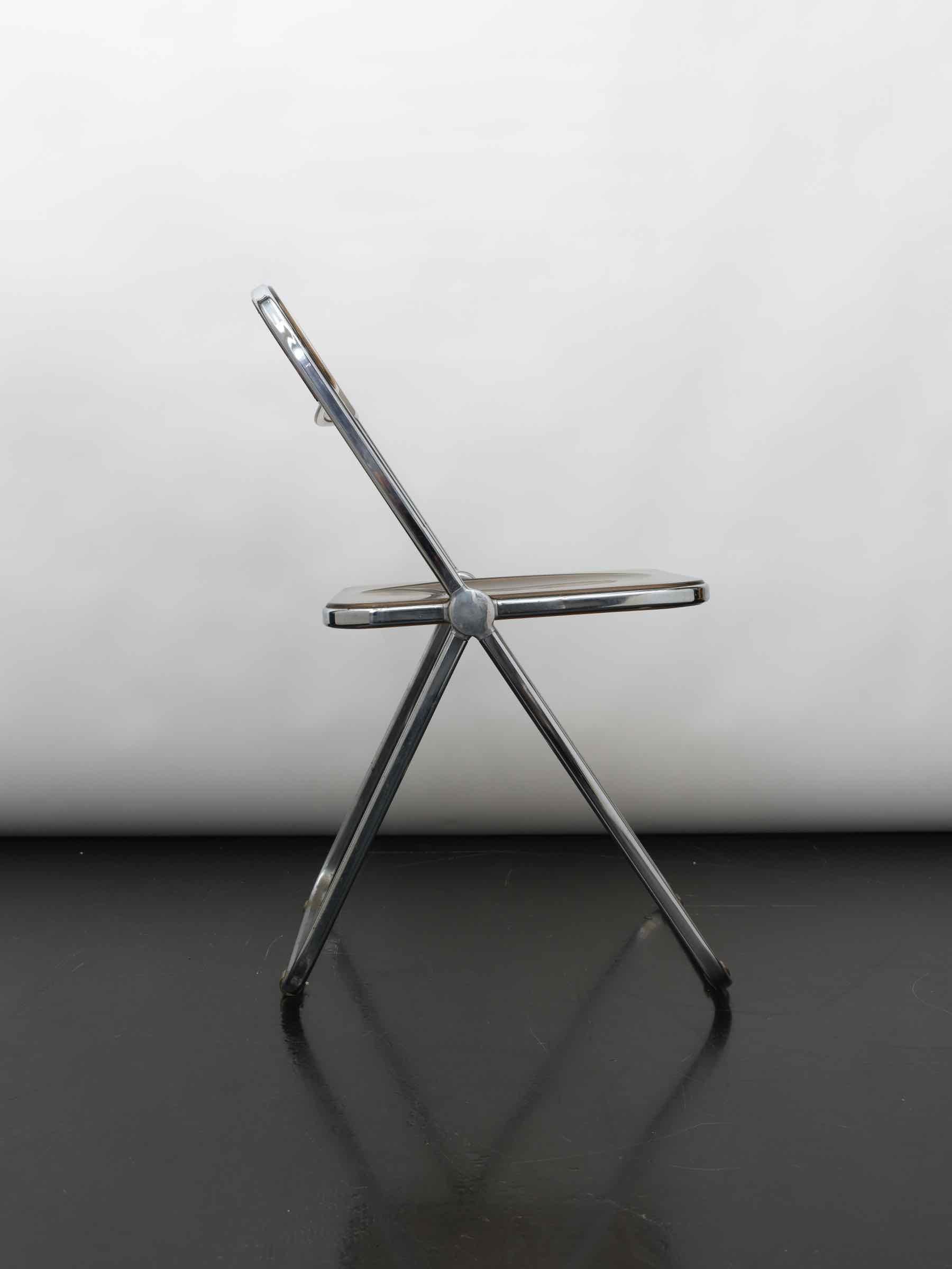 Plia-Stuhl entworfen von Giancarlo Piretti für Castelli (Italienisch) im Angebot
