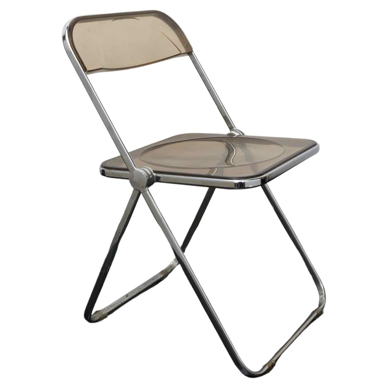 Plia chair designed by Giancarlo Piretti for Castelli For Sale