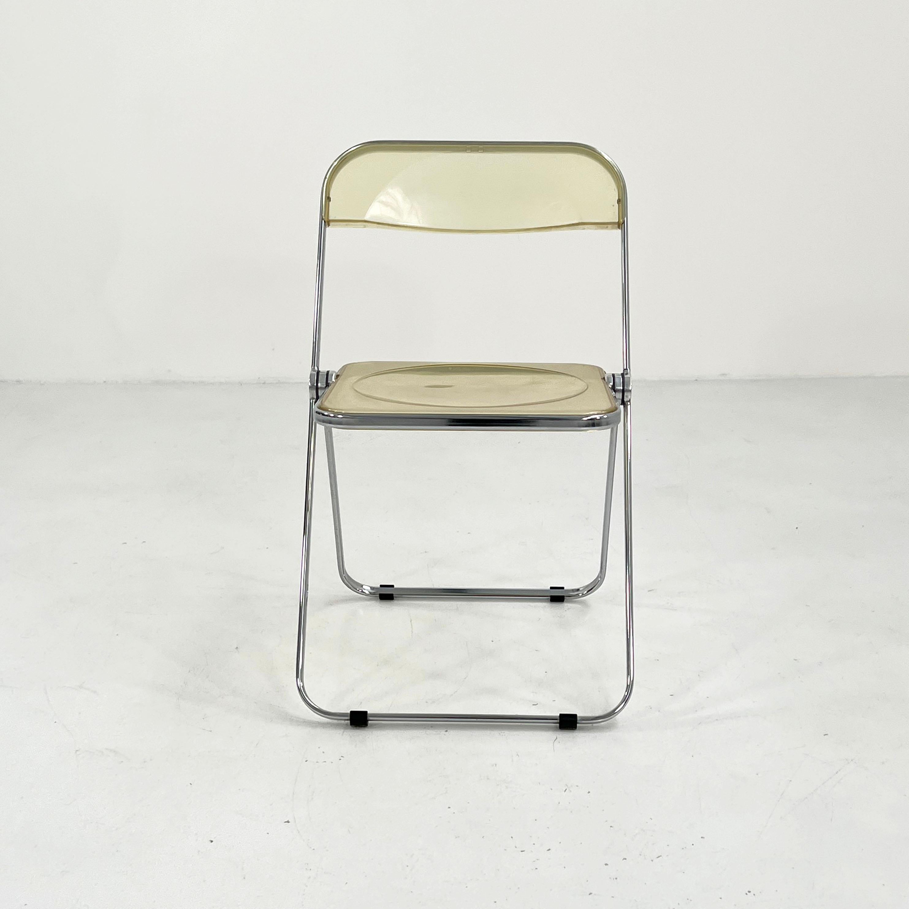 Plia Folding Chair by Giancarlo Piretti for Anonima Castelli, 1960s In Good Condition In Ixelles, Bruxelles