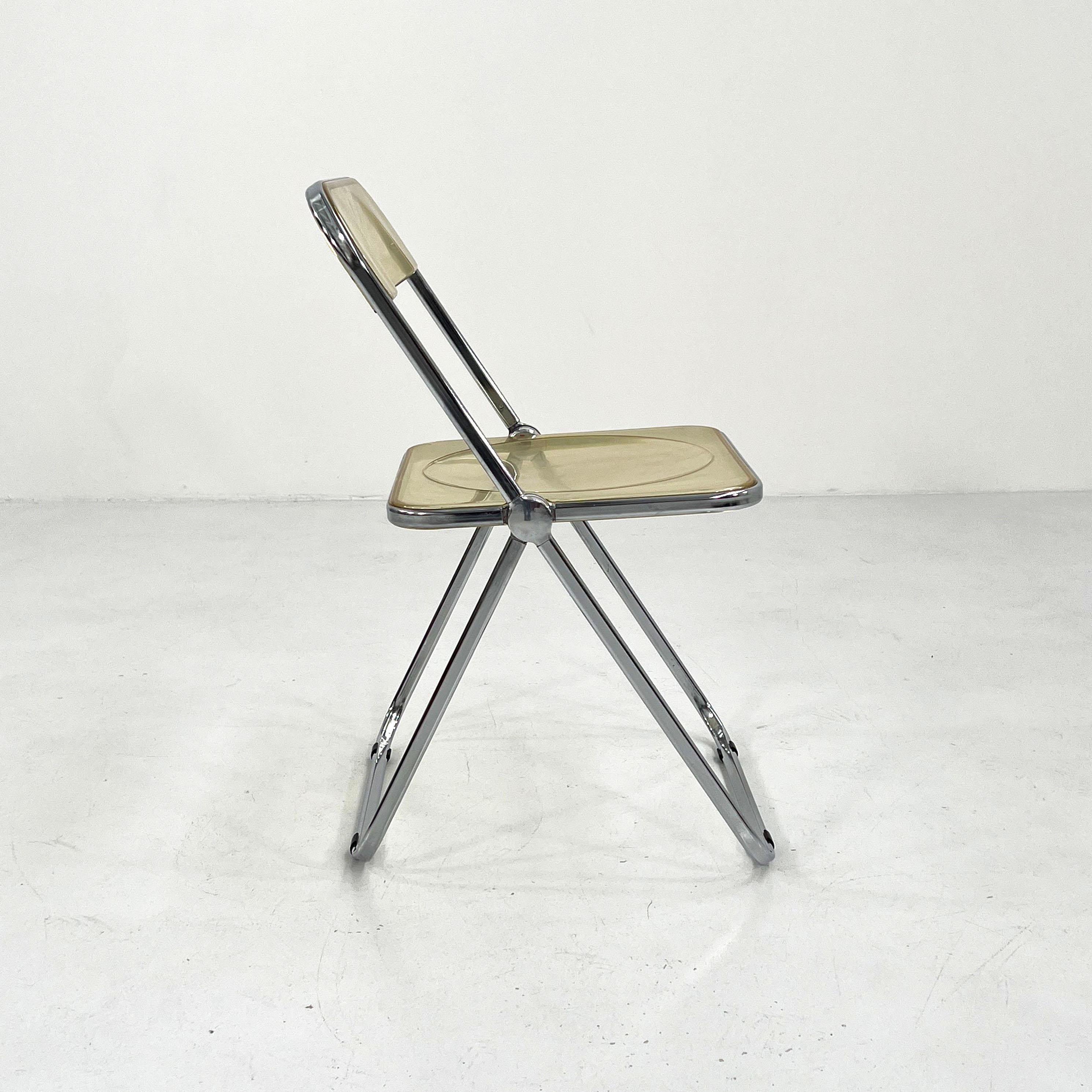 Mid-20th Century Plia Folding Chair by Giancarlo Piretti for Anonima Castelli, 1960s